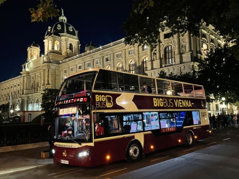 Vienna: Big Bus City Highlights Night Tour